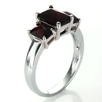 Garnet Trio Ring - Size 8 202//202